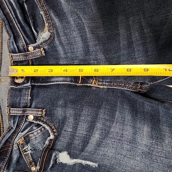 2 Pair Women's Size 2 Rock & Republic Berlin Skinny Jeans Skull Rivets - Picture 11 of 15